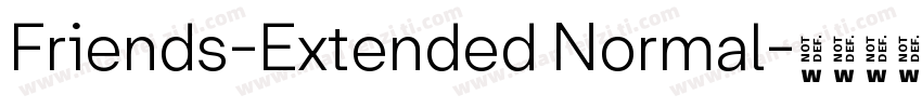 Friends-Extended Normal字体转换
